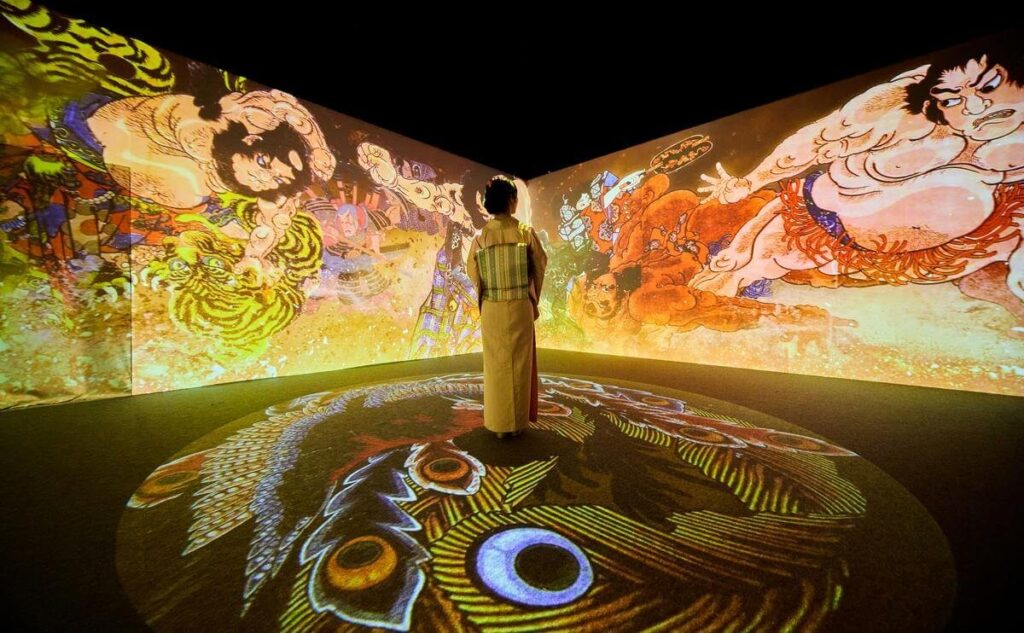広島で「動き出す浮世絵展」美しさと迫力のデジタルアートで没入体験、躍動感のある浮世絵の世界へ 広島で「動き出す浮世絵展」美しさと迫力のデジタルアートで没入体験、躍動感のある浮世絵の世界へ