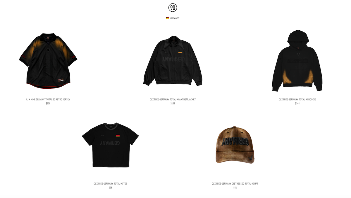 ドイツをフィーチャーしたアイテム5型　画像は公式サイトから