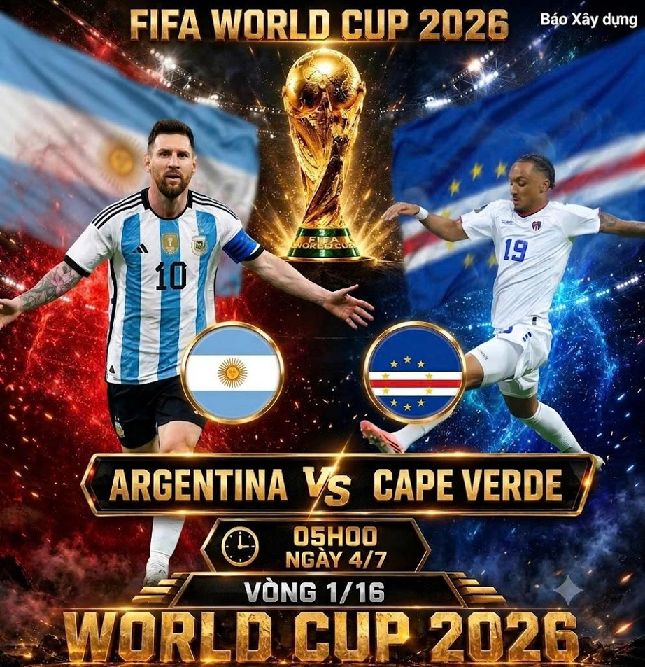 2026年ワールドカップ決勝トーナメント1回戦、アルゼンチン対カーボベルデ戦（7月4日午前5時）のスコア分析と予測 - 画像1。