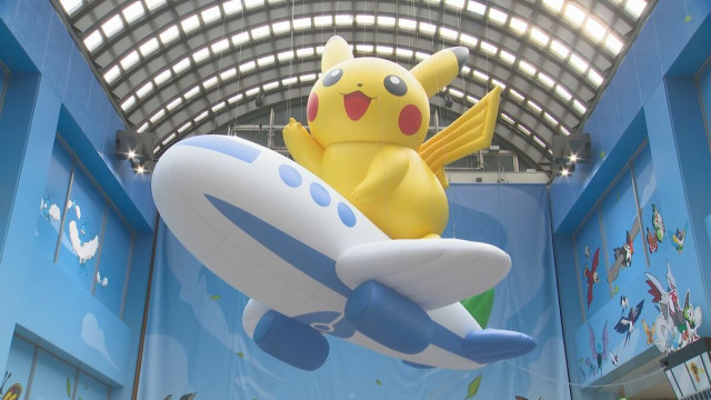 能登に世界初「ポケモン空港」開港 ターミナルに“巨大ピカチュウ”がお目見え