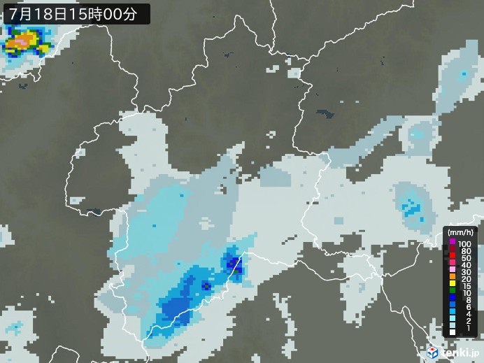 群馬県の過去の雨雲レーダー(2026年07月18日) – 日本気象協会 tenki.jp 群馬県の雨雲レーダー(2026年07月18日)
