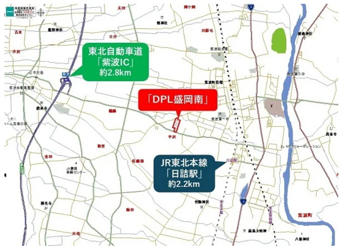 大和ハウス工業/岩手県紫波町に1.7万m2のマルチテナント型物流施設着工へ 20260717dp03 - 大和ハウス工業/岩手県紫波町に1.7万m2のマルチテナント型物流施設着工へ