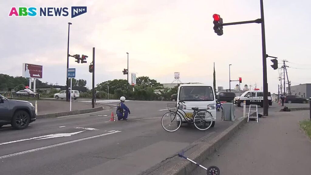 自転車の女性を軽トラックではねる 女性は大けがをして意識のない状態で病院へ 由利本荘市の62歳の男を現行犯逮捕 秋田(2026年7月8日掲載)|ABS NEWS NNN 共有