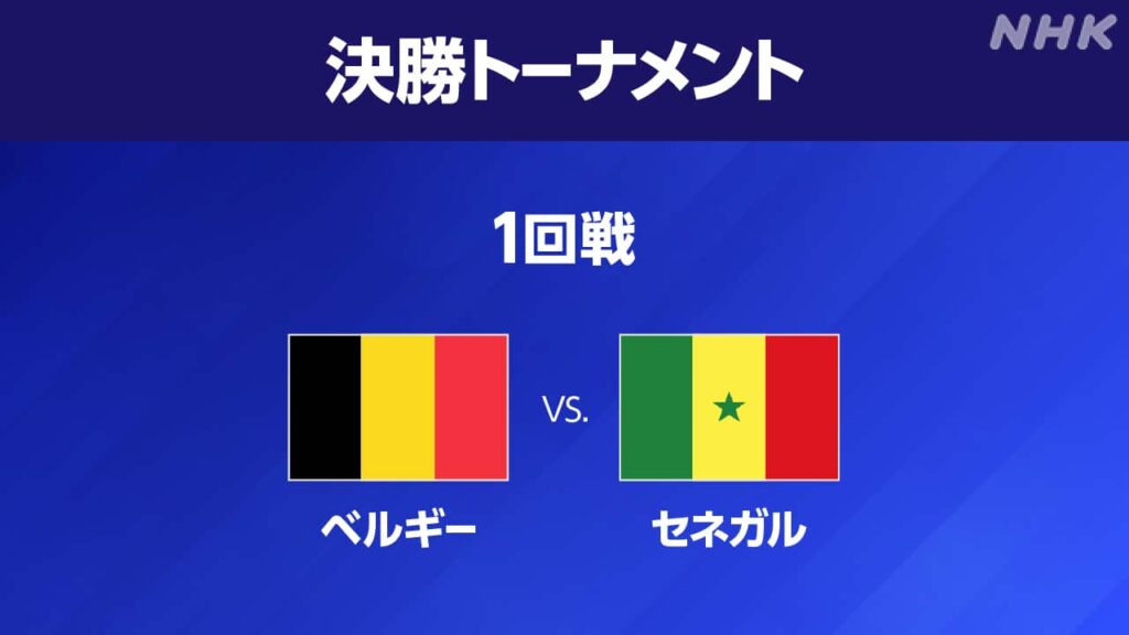 サッカーW杯 ベルギーがセネガルに競り勝ち2回戦進出 – NHKニュース サッカーW杯 ベルギーがセネガルに競り勝ち2回戦進出 - NHKニュース