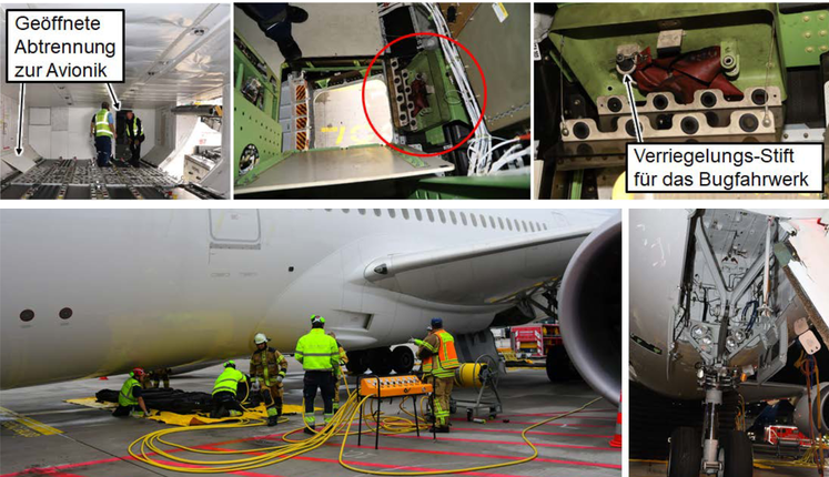 ルフトハンザドイツ航空の787の前輪が駐機中に格納されるトラブルはヒューマンエラーとの見方 安全ピンの未挿入が原因か | sky-budget スカイバジェット ルフトハンザドイツ航空の787の前輪が駐機中に格納されるトラブルはヒューマンエラーとの見方 安全ピンの未挿入が原因か | sky-budget スカイバジェット