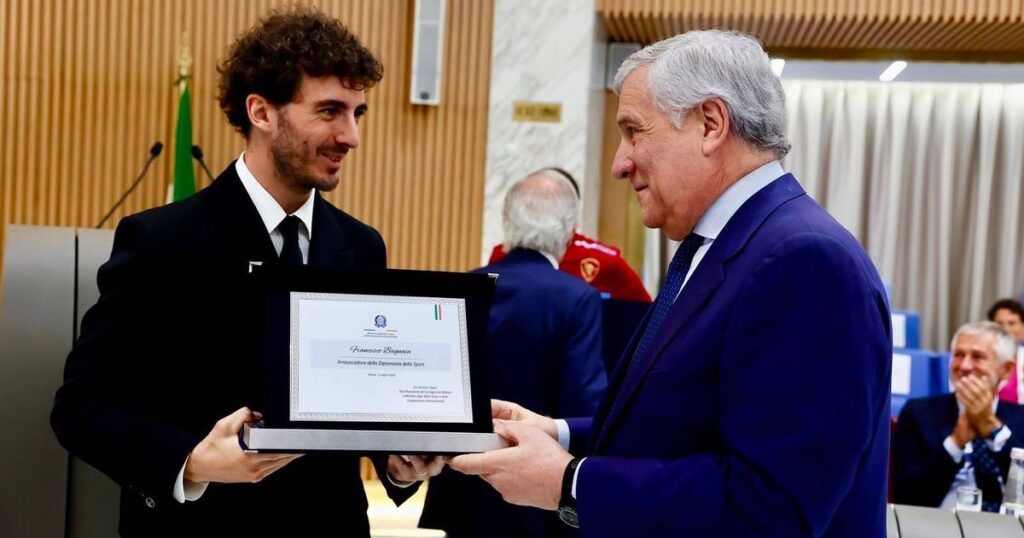 Bagnaia, Bezzecchi, Rossi and more honoured in Italy Bagnaia, Bezzecchi, Rossi and more honoured in Italy