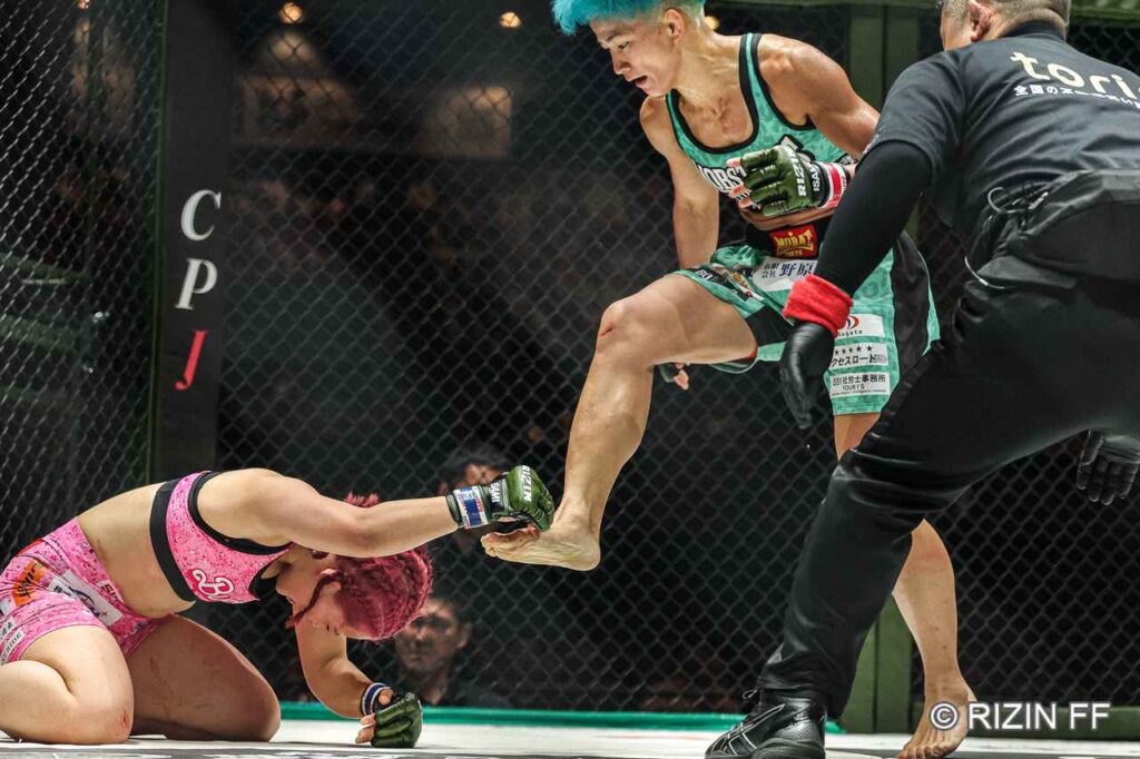 【試合結果】abc presents RIZIN LANDMARK 15 in HIROSHIMA OPENING FIGHT 第4試合/HIME vs. 平田彩音 画像1: 入場