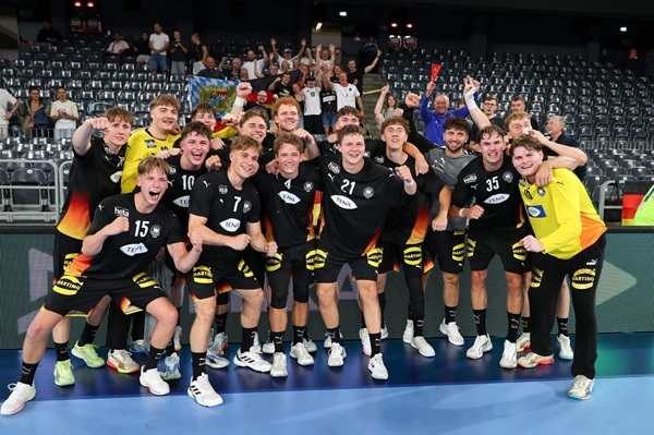 写真2026欧州男子20歳以下ハンドボール選手権大会予選でフランスを破ったドイツ、写真出典=欧州ハンドボール連盟