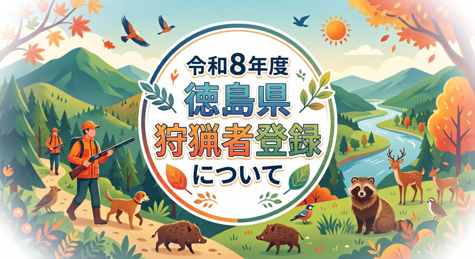 令和8年度徳島県狩猟者登録について|徳島県ホームページ 令和8年度徳島県狩猟者登録について|徳島県ホームページ