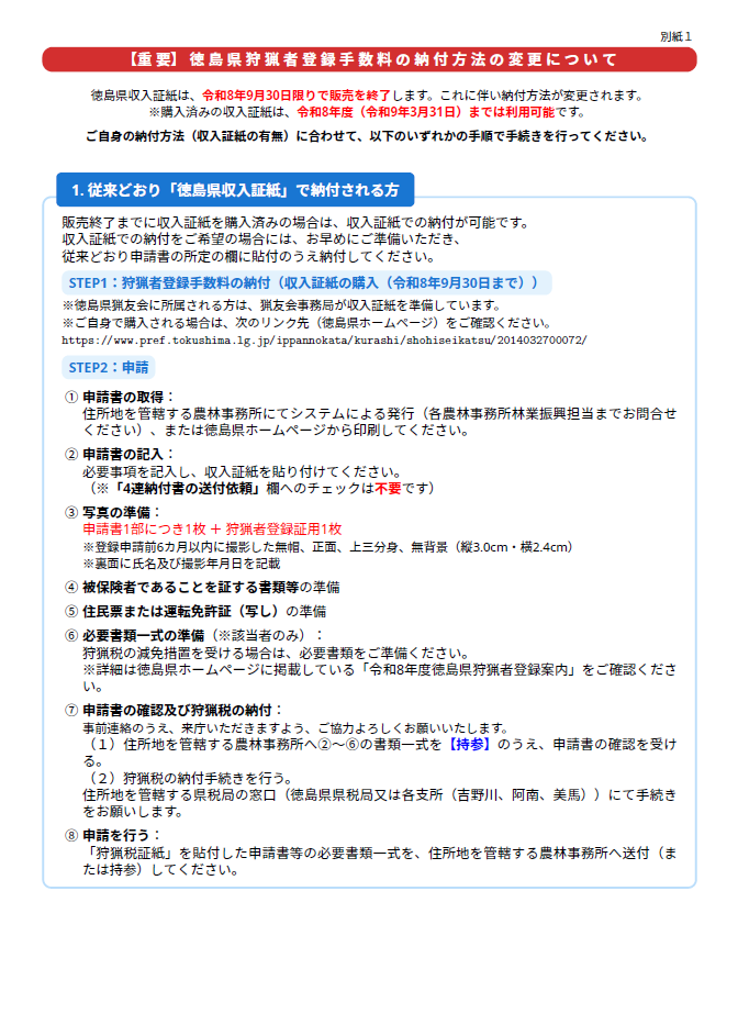 収入証紙の納付方法