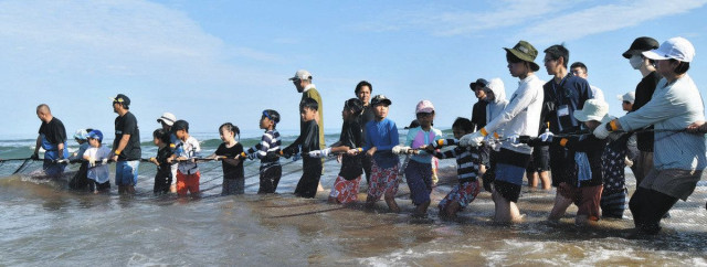地引き網 親子でよいしょ! 石川県かほく市で体験(中日新聞Web)|dメニューニュース(NTTドコモ) 地引き網 親子でよいしょ! 石川県かほく市で体験