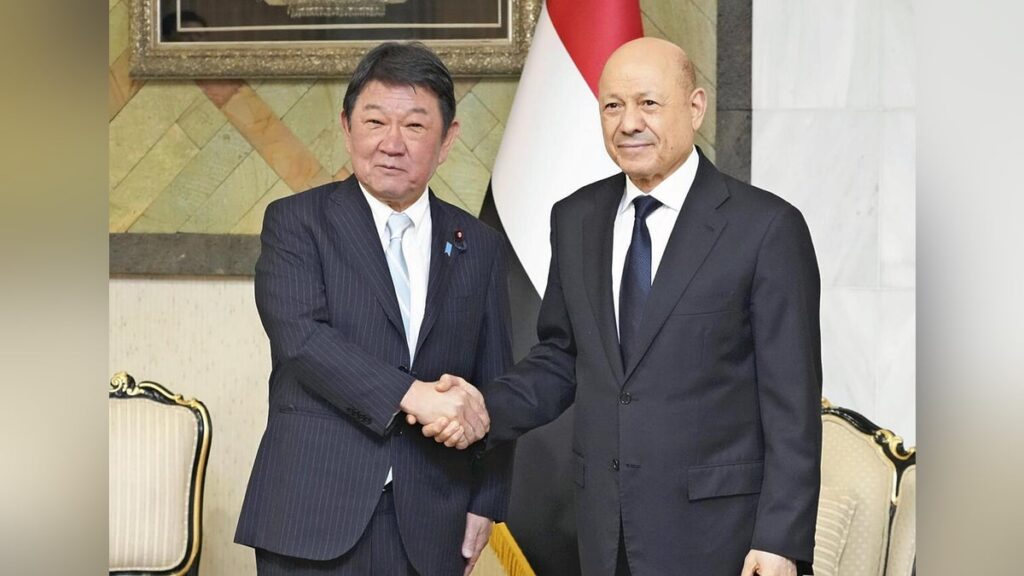 茂木外相がイエメン暫定政権幹部と会談、フーシが船舶攻撃続ける海峡巡り支援表明 – 読売新聞 茂木外相がイエメン暫定政権幹部と会談、フーシが船舶攻撃続ける海峡巡り支援表明 - 読売新聞