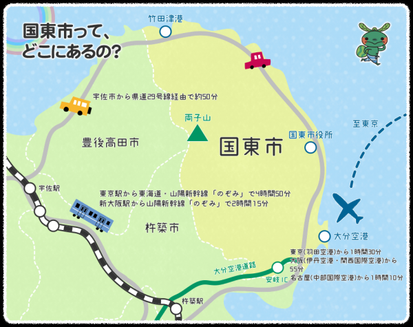 国東市マップ