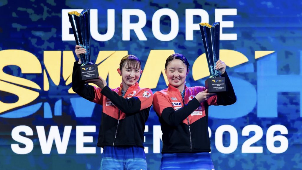 張本美和 / 早田ひなが女子複V F・ルブランがグランドスマッシュ初制覇<卓球・ヨーロッパスマッシュ2026> | 卓球メディア|Rallys(ラリーズ) 張本美和 / 早田ひなが女子複V F・ルブランがグランドスマッシュ初制覇<卓球・ヨーロッパスマッシュ2026> | 卓球メディア|Rallys(ラリーズ)