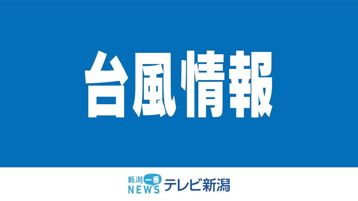 【8月11日午後4時半発表】台風15号　11日夜はじめ頃から新潟県に接近　海上を中心に陸上でも強い風が吹く見込み　激しい雨となるところも《新潟》