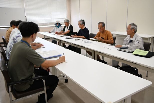 辺野古土砂コンベヤー説明を 塩川設置 市民団体、沖縄県へ要求