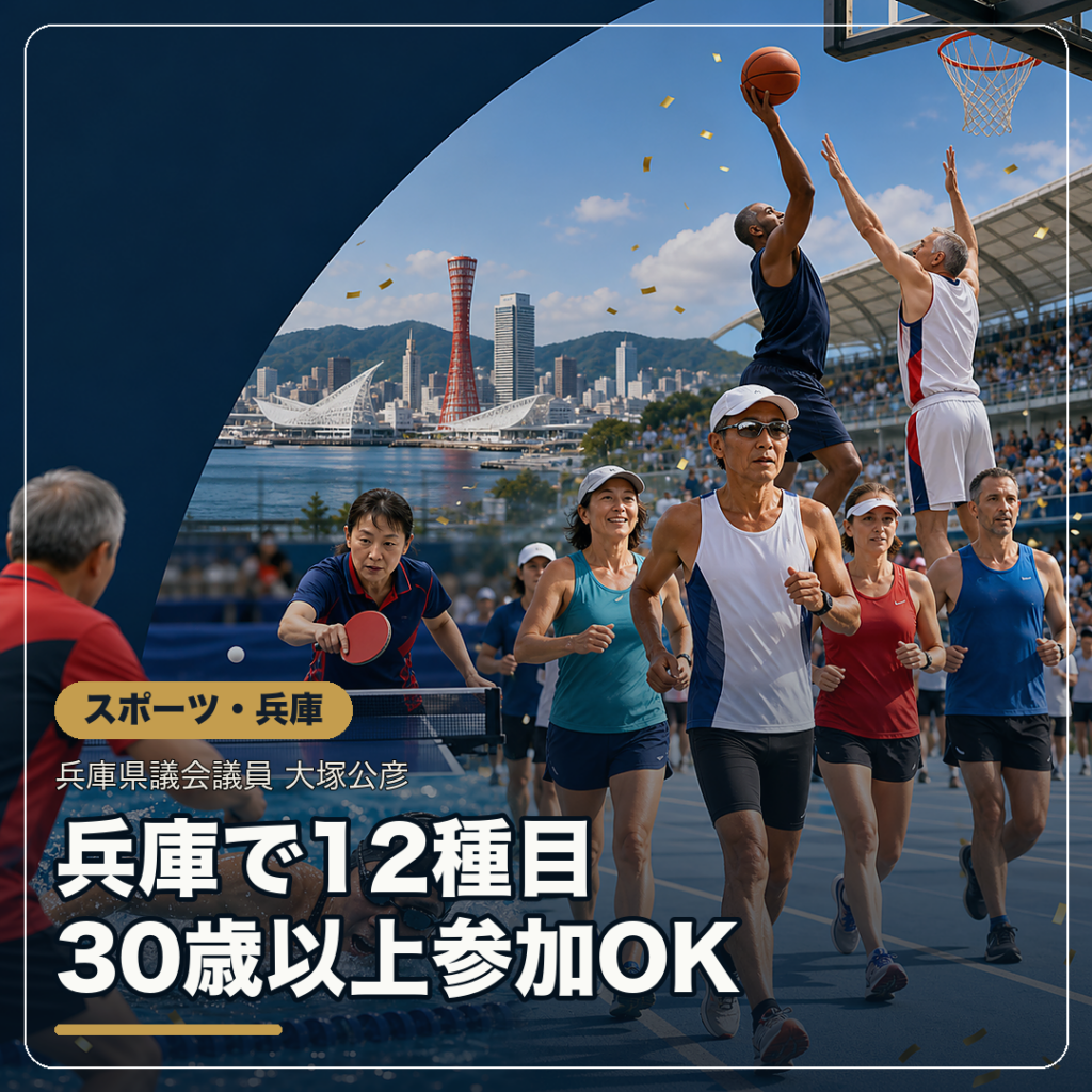 生涯スポーツの祭典が兵庫に 誰でも参加できる大会【神戸市北区】兵庫県議会議員 大塚公彦 – おおつか公彦(オオツカキミヒコ) | 選挙ドットコム 生涯スポーツの祭典が兵庫に 誰でも参加できる大会【神戸市北区】兵庫県議会議員 大塚公彦 - おおつか公彦(オオツカキミヒコ) | 選挙ドットコム
