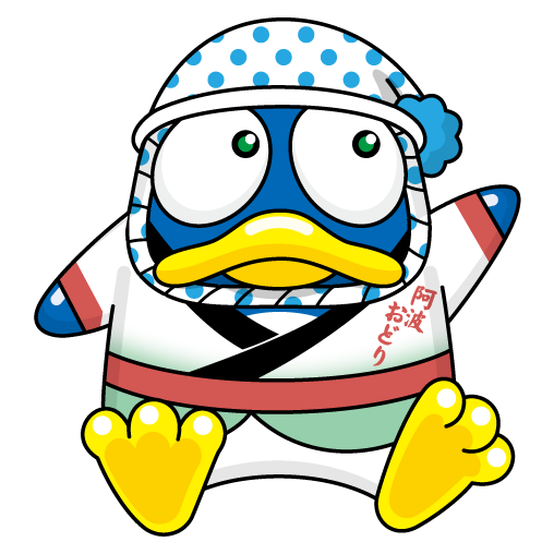ご当地ドンペン(2Dデザイン・徳島県)。画像提供:「PPIH」様