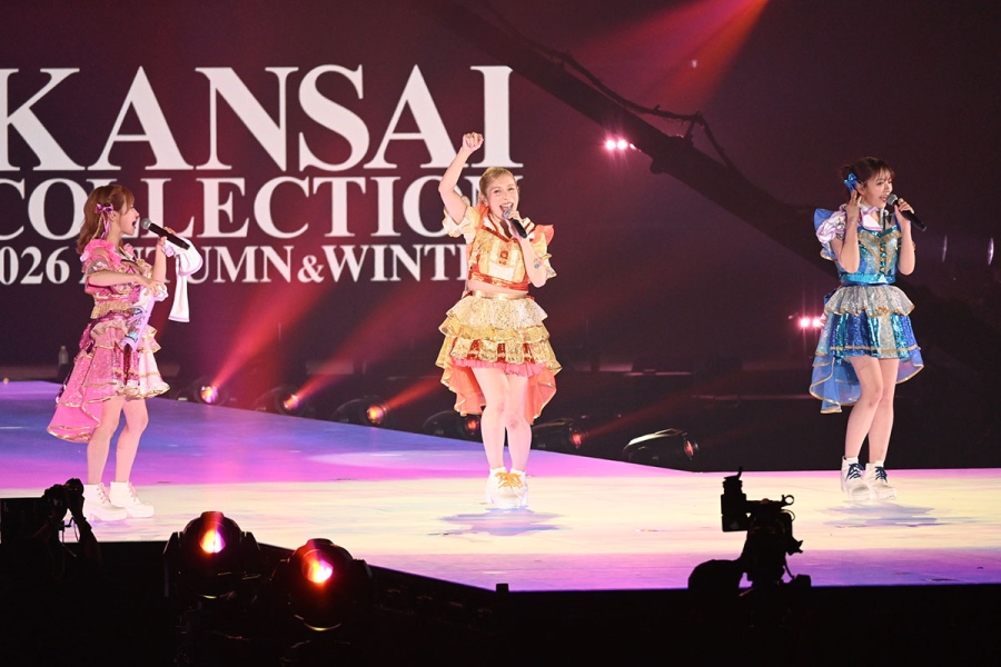 『KANSAI COLLECTION 2026 AUTUMN＆WINTER』のステージに登場したヘラヘラ三銃士（8月13日／大阪市西区）