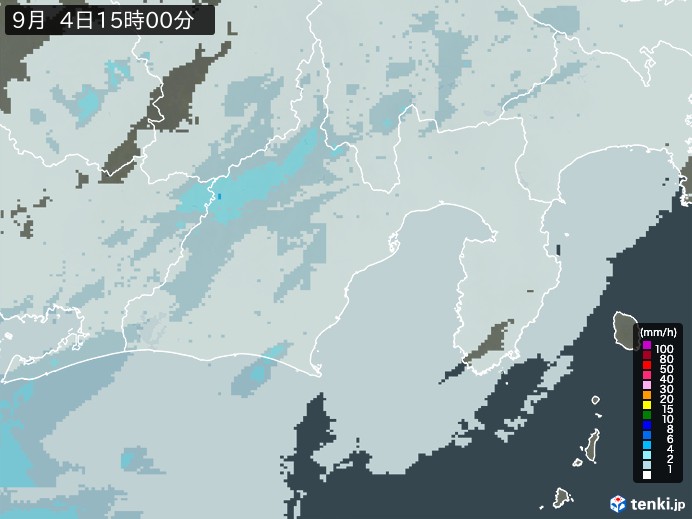 静岡県の過去の雨雲レーダー(2026年09月04日) – 日本気象協会 tenki.jp 静岡県の雨雲レーダー(2026年09月04日)