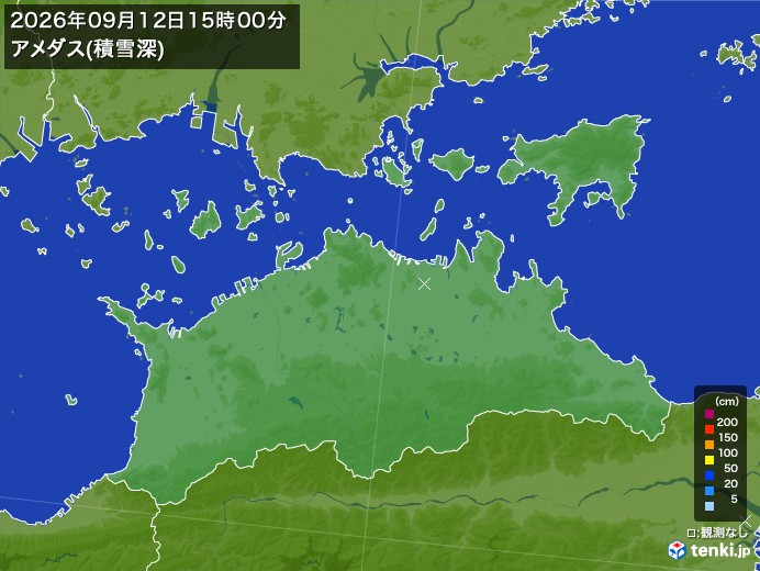 香川県の過去のアメダス実況(2026年09月12日)(積雪深) - 日本気象協会 tenki.jp