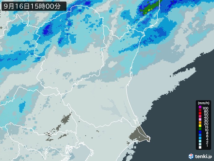 茨城県の過去の雨雲レーダー(2026年09月16日) – 日本気象協会 tenki.jp 茨城県の雨雲レーダー(2026年09月16日)