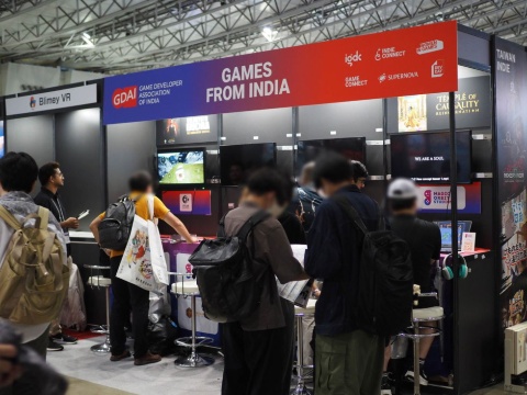 インドのゲーム開発者が展示したコーナー