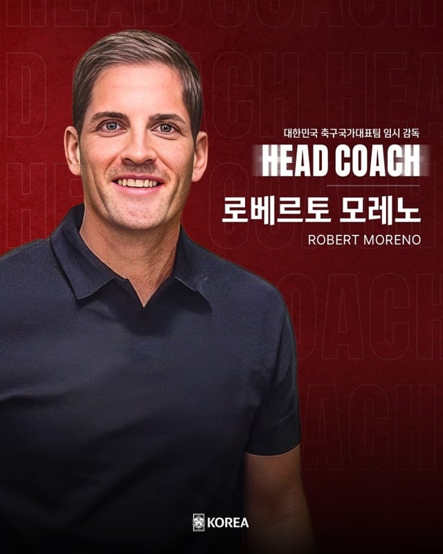 ロベルト·モレノ監督。 /写真=大韓サッカー協会提供