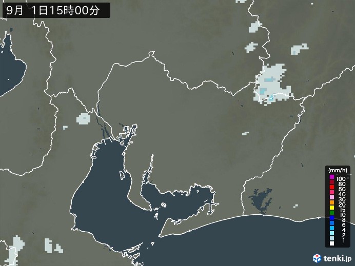 愛知県の過去の雨雲レーダー(2026年09月01日) – 日本気象協会 tenki.jp 愛知県の雨雲レーダー(2026年09月01日)