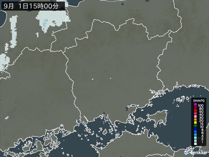 岡山県の過去の雨雲レーダー(2026年09月01日) – 日本気象協会 tenki.jp 岡山県の雨雲レーダー(2026年09月01日)