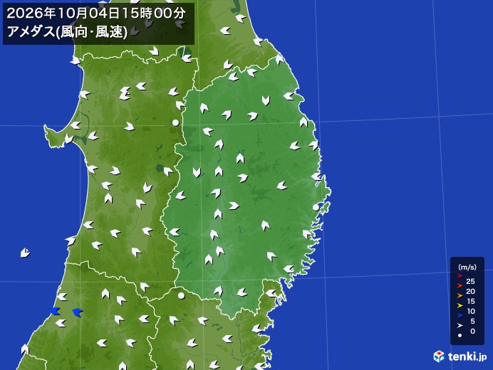 岩手県の過去のアメダス実況(2026年10月04日)(風向・風速) – 日本気象協会 tenki.jp 岩手県の過去のアメダス実況(2026年10月04日)(風向・風速) - 日本気象協会 tenki.jp