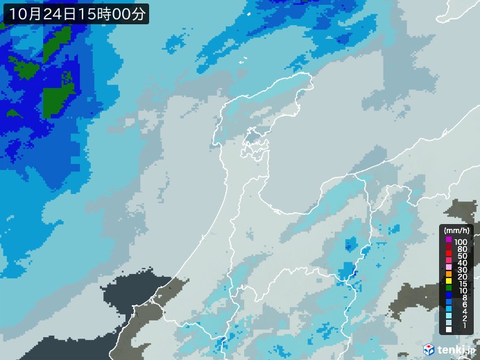 石川県の過去の雨雲レーダー(2026年10月24日) – 日本気象協会 tenki.jp 石川県の雨雲レーダー(2026年10月24日)