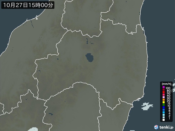 福島県の過去の雨雲レーダー(2026年10月27日) – 日本気象協会 tenki.jp 福島県の雨雲レーダー(2026年10月27日)