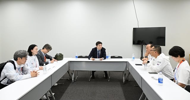 現場懇談会の様子。/写真=大韓体育会