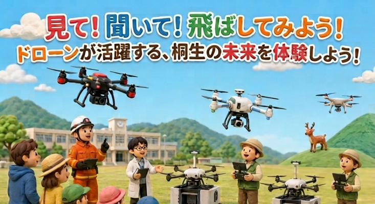 9/19桐生キャンパスでイベント「ドローンが活躍する、桐生の未来を体験しよう!」が開催されました | 国立大学法人群馬大学 9/19桐生キャンパスでイベント「ドローンが活躍する、桐生の未来を体験しよう!」が開催されました | 国立大学法人群馬大学