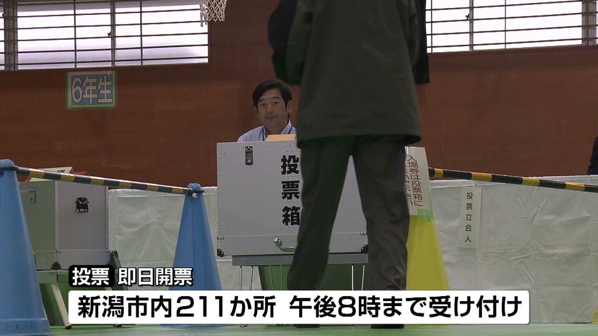 【新潟市長選】投票率は前回下回る(午後4時現在)