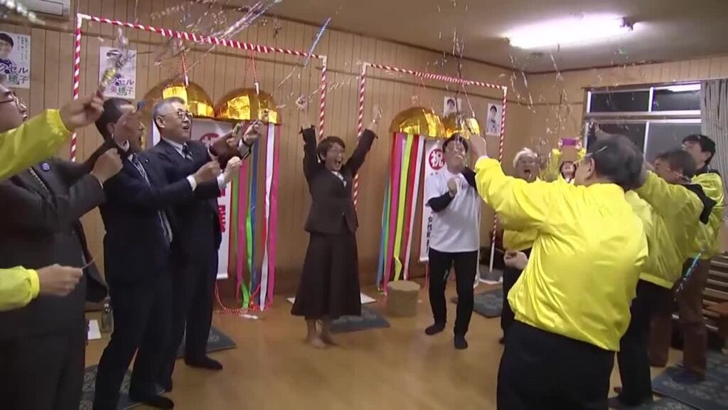 雫石町長選 ハクセル美穂子氏が初当選 岩手県初の女性首長(2026年10月26日掲載)|TVI NEWS NNN 共有