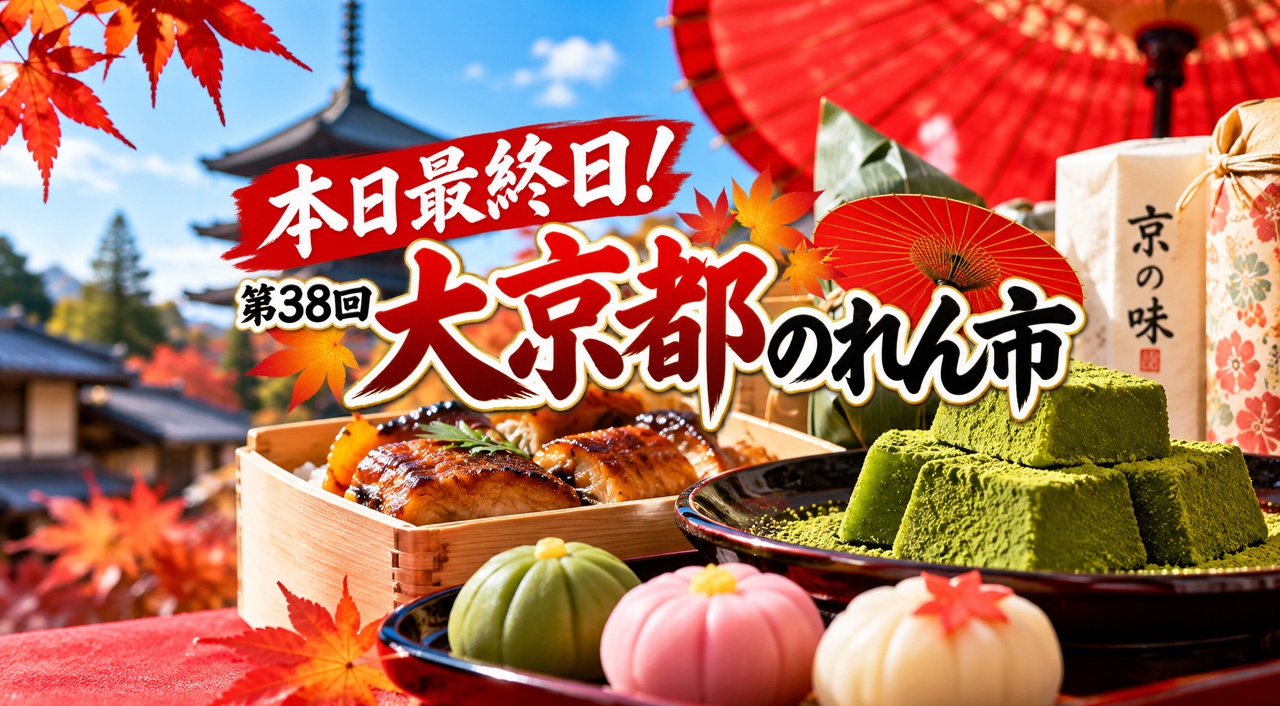 【本日最終日】宮崎山形屋「大京都のれん市」10月13日は17時まで!京都の老舗グルメを楽しむ最後のチャンス