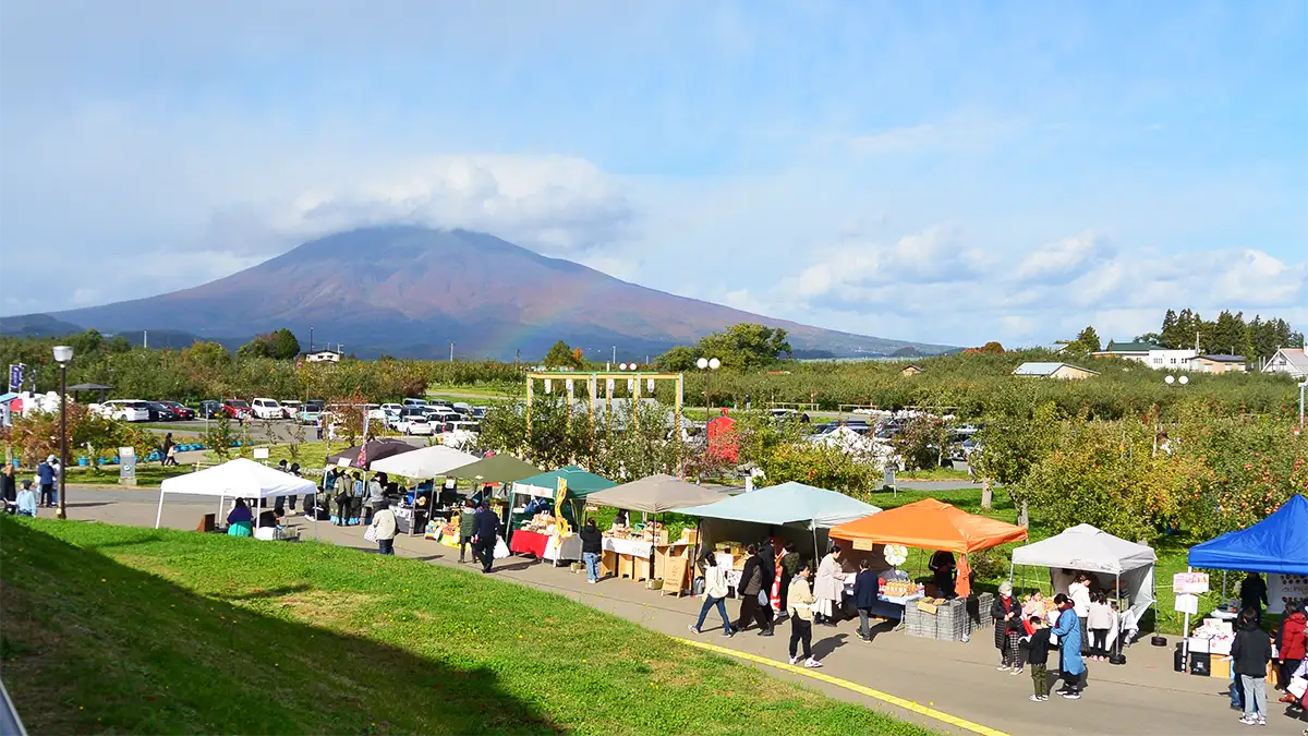 ひろさきりんご収穫祭の会場