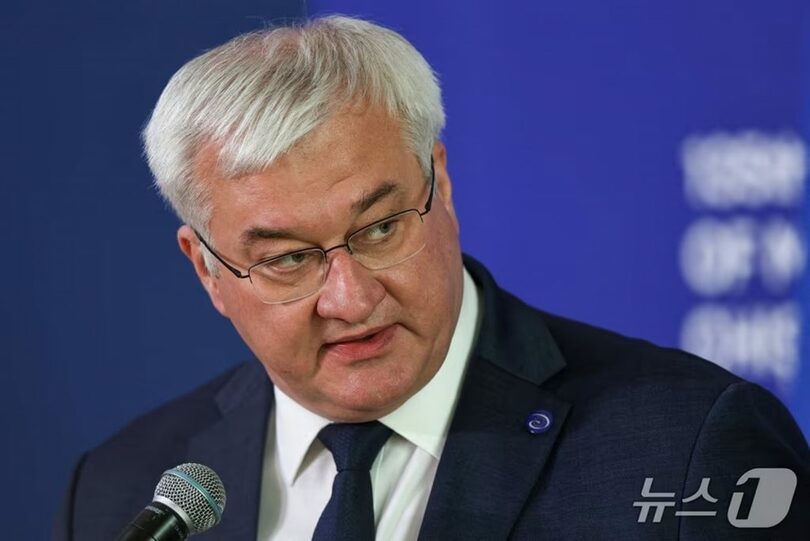ウクライナのアンドリー・シビハ外相=2026年5月15日(c)Reuters/news1
