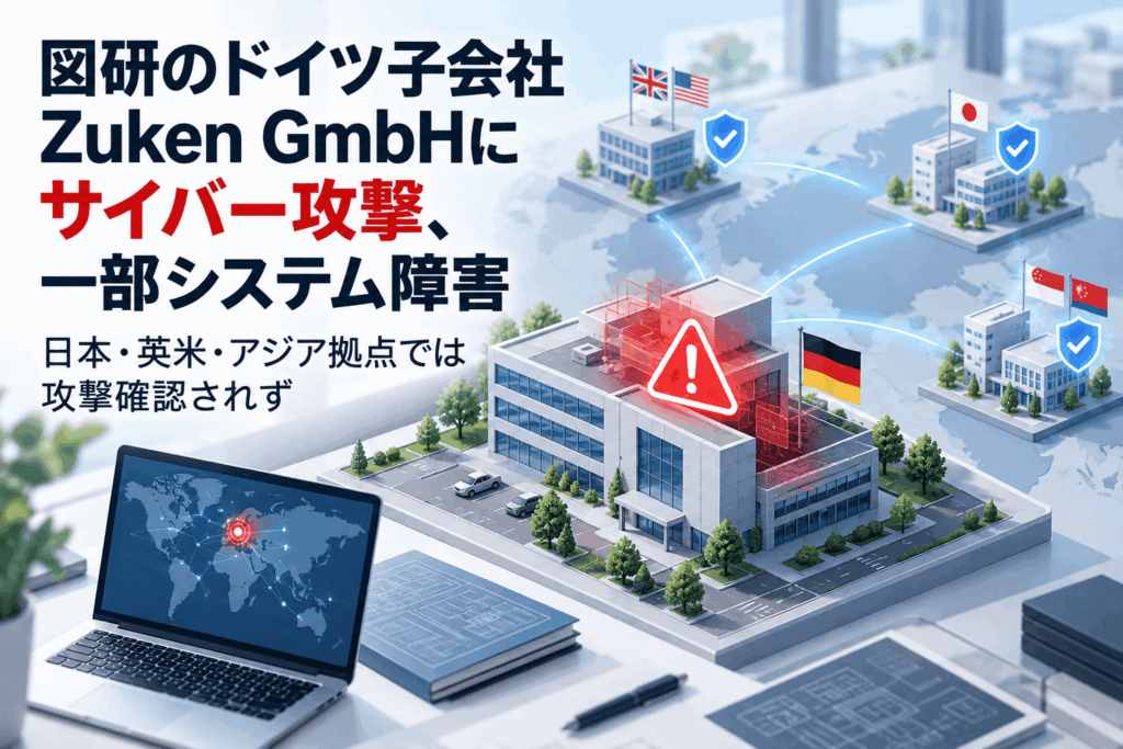 図研のドイツ子会社Zuken GmbHにサイバー攻撃、一部システム障害 日本・英米・アジア拠点では攻撃確認されず|セキュリティニュースのセキュリティ対策Lab 図研のドイツ子会社Zuken GmbHにサイバー攻撃、一部システム障害 日本・英米・アジア拠点では攻撃確認されず